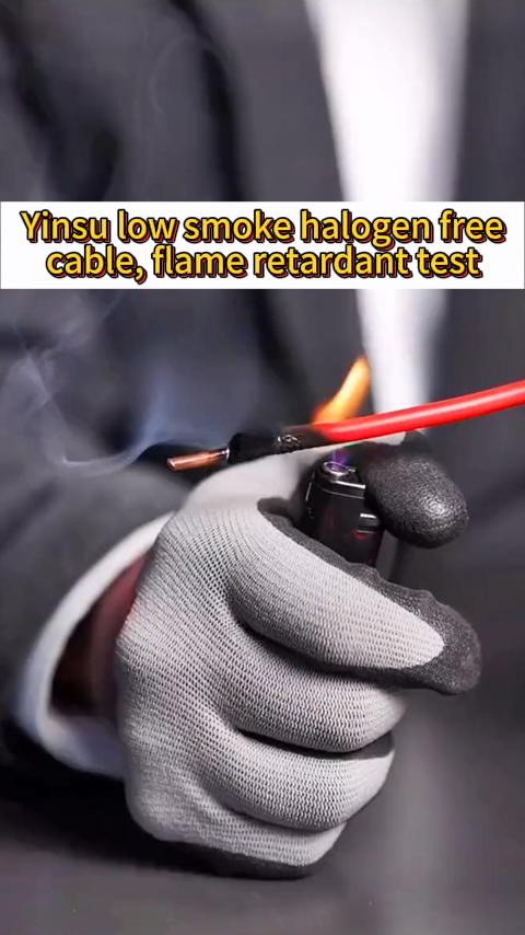 Yinsu niedrig rauchhalogenfreie umweltfreundliche Kabel, Flammhemmungstest