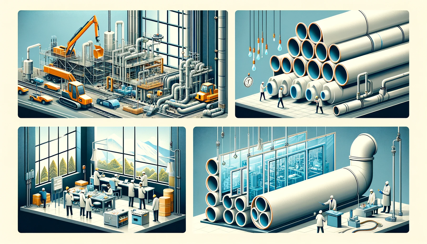 Verschiedene Anwendungen von PVC-Material (Polyvinylchlorid) in verschiedenen Branchen