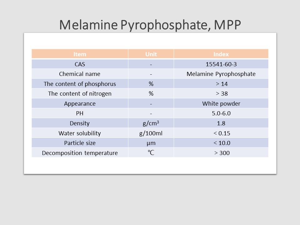 Melaminpyrophosphat, MPP