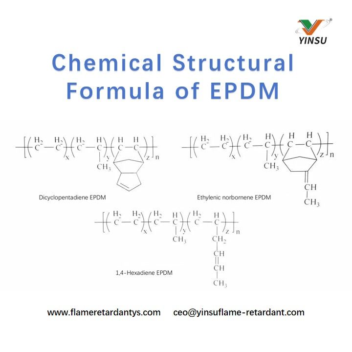Chemische Strukturformel von EPDM