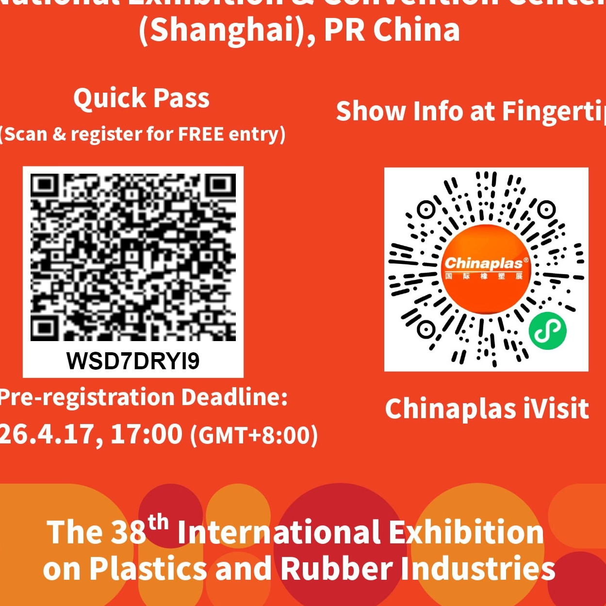 Die 38. Internationale Ausstellung für Kunststoff- und Gummiindustrie Chinaplas