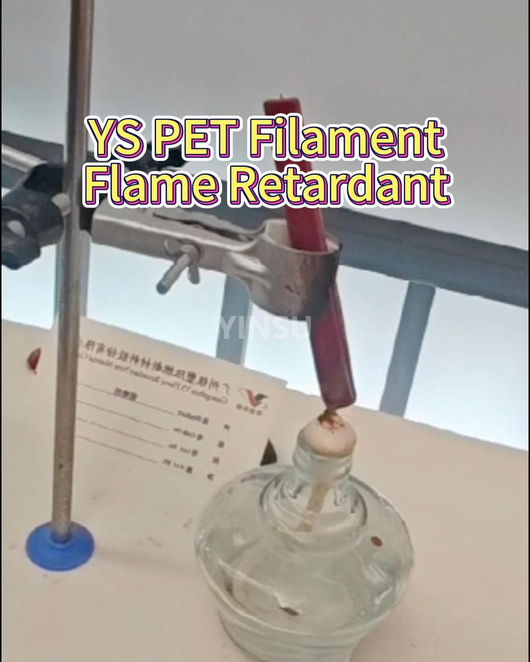 Rote Phosphorflammhemmung für PET Filament: UL94-V2-Feuerleistung