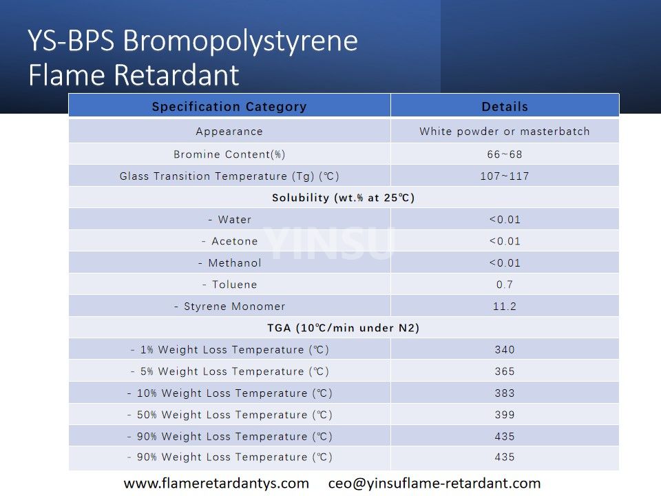 YS-BPS Brompolystyrol Flammschutzmittel