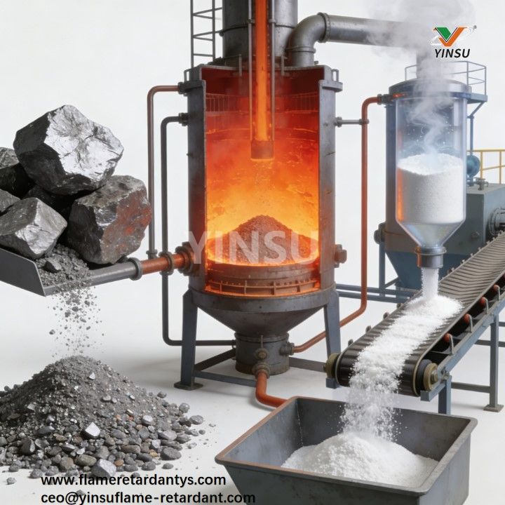 Gemeinsamer Produktionsprozess von Flammschutzmitteln: Antimontrioxid-Produktionsprozess