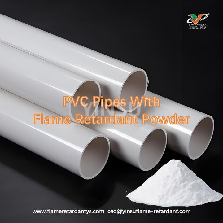 PVC-Rohre mit flammhemmendem Pulver