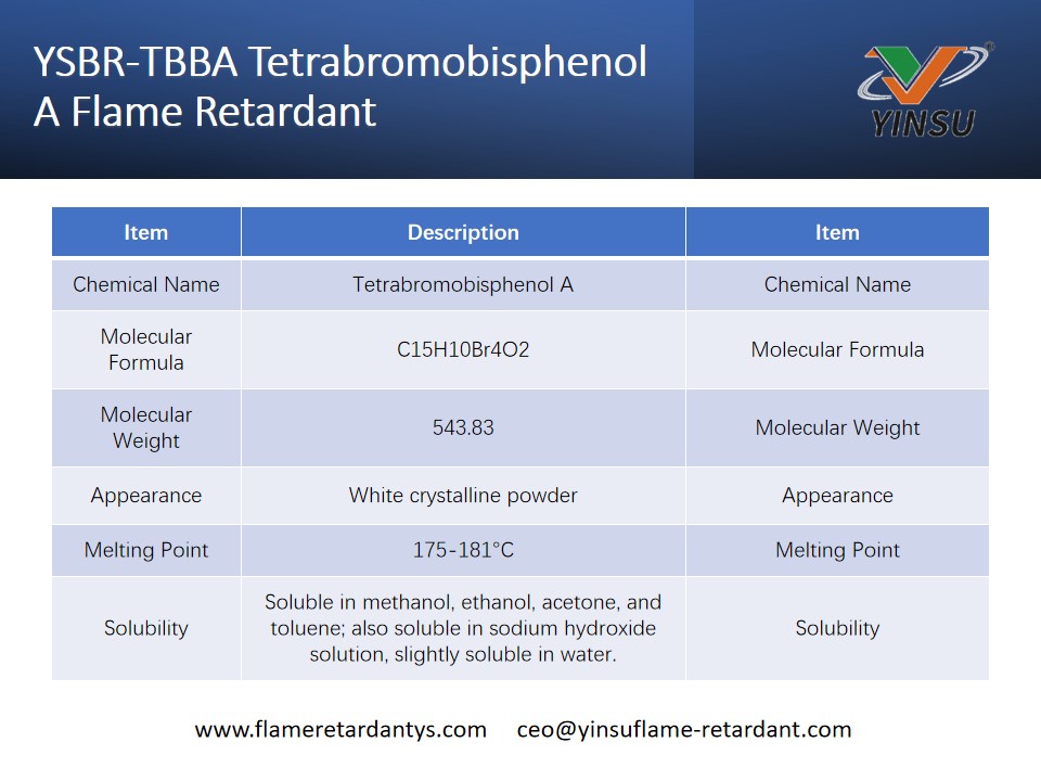 YSBR-TBBA Tetrabrombisphenol A Flammschutzmittel