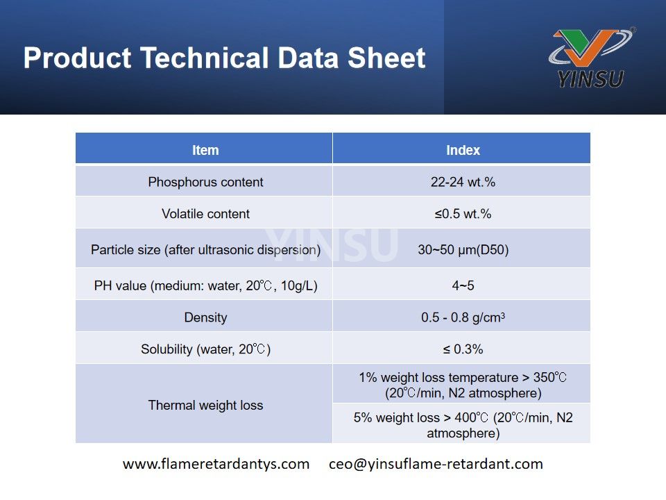 Technisches Produktdatenblatt YS-22G