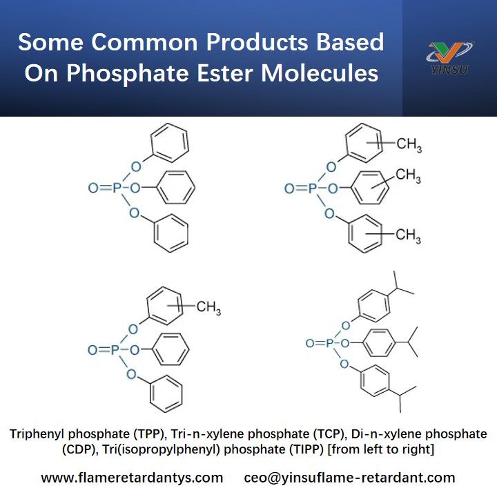 Einige g&auml;ngige Produkte auf Basis von Phosphatestermolek&uuml;len