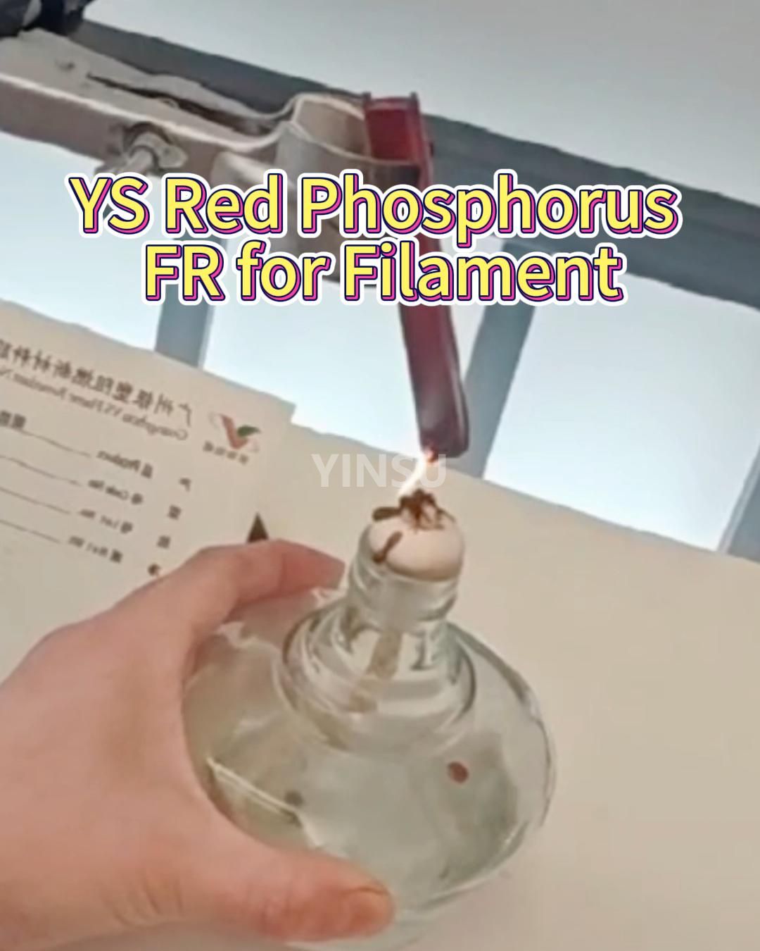 Nur 3%! Red Phosphor Flame Respardant ermöglicht es PET Zeichnen, um UL94-V2-Brandschutzstandards leicht zu erfüllen!