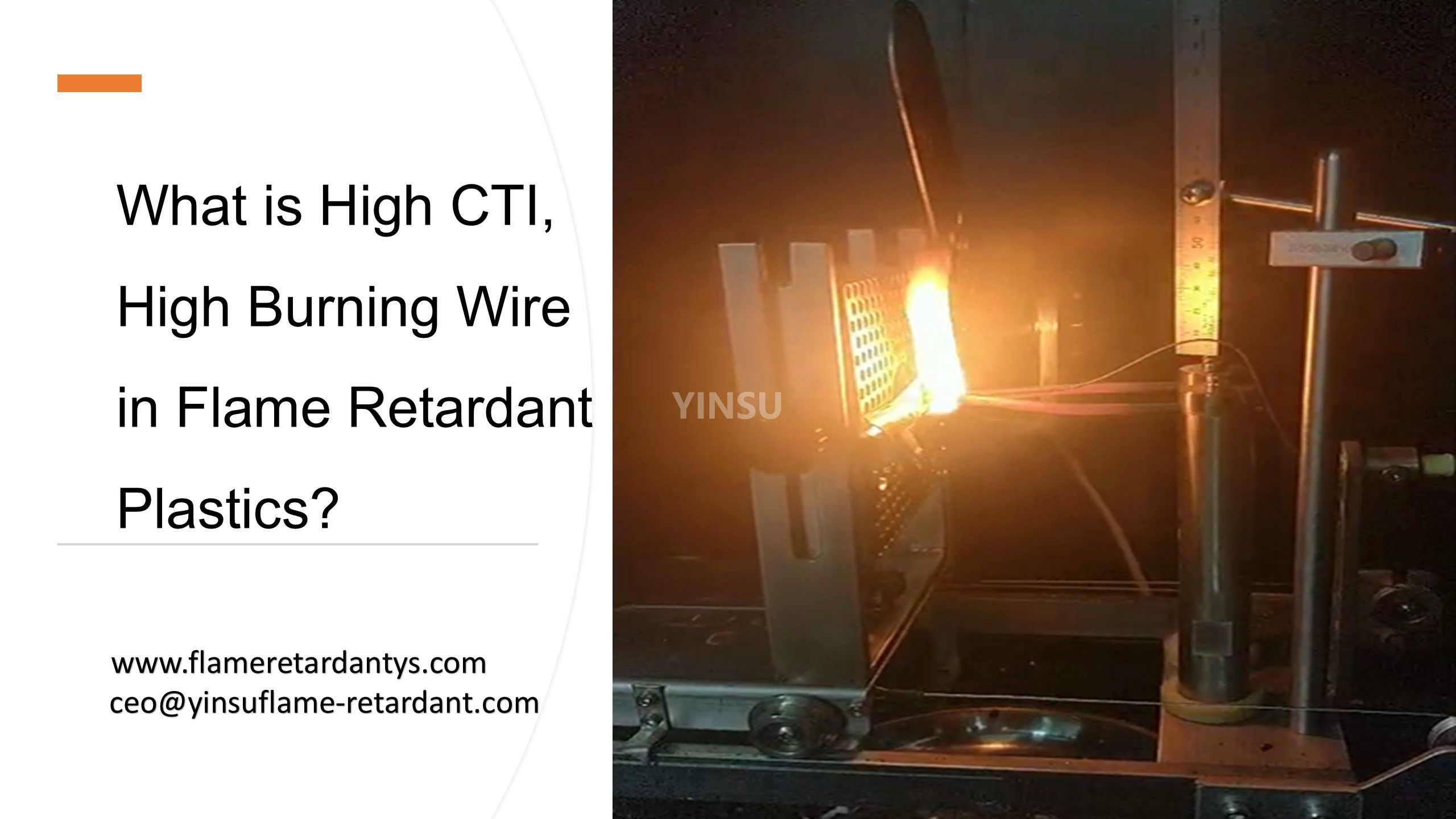 Was ist High CTI, High Burning Wire in flammhemmenden Kunststoffen?