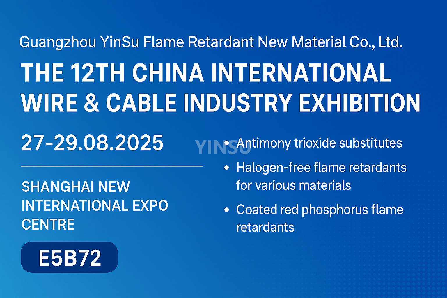 Wire Show: Treffen Sie uns auf der 12. China International Wire & Cable Industry Exhibition!