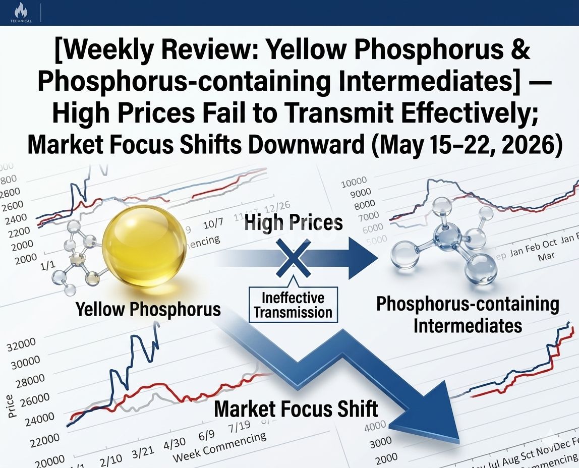 [Wochenrückblick auf gelben Phosphor und phosphorhaltige Zwischenprodukte]: Hochpreisige Übertragung stagniert, Marktschwerpunkt sinkt (15.-21. Mai 2026)